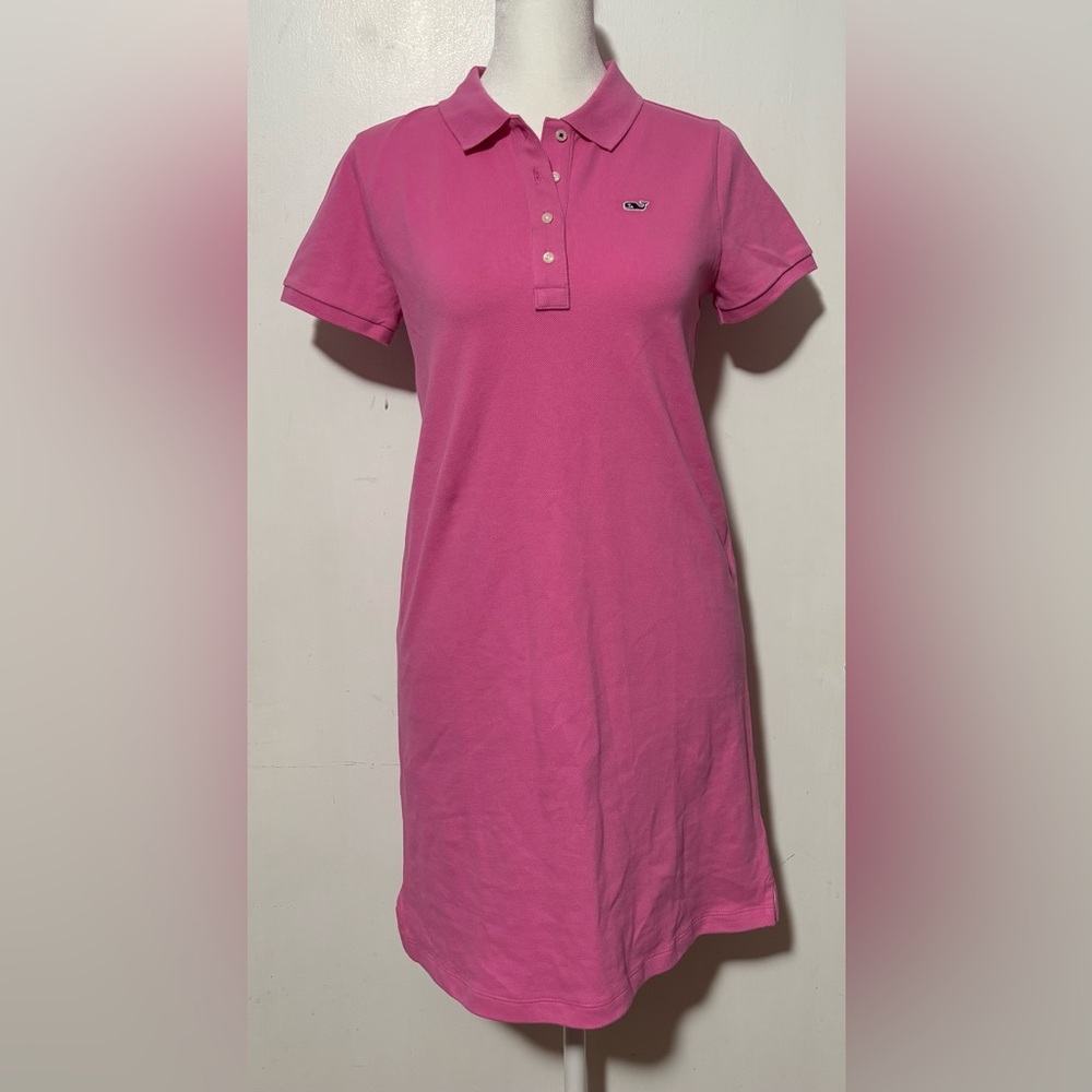 Vineyard Vines Pique Fuchsia Polo Dress Size L14